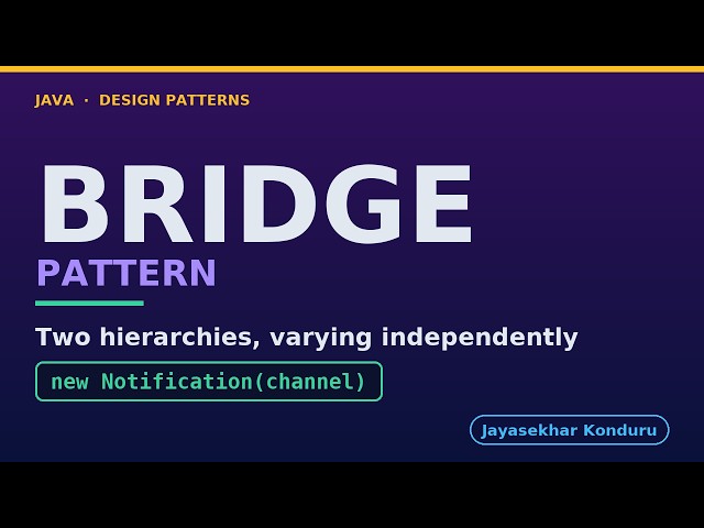 Bridge Pattern in Java - Explained