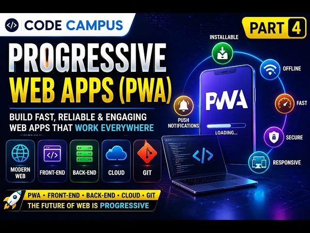 Modern Web Architecture Explained | PWA, Front-End, Back-End, Cloud & Git | Part 4 | Code Campus
