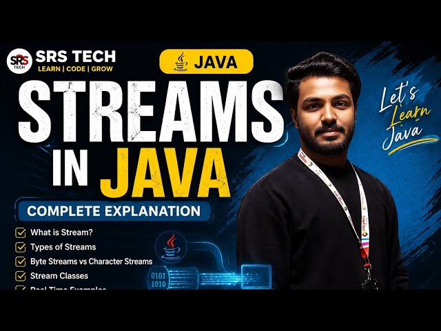 Streams in Java Explained 🔥 | Byte Streams & Character Streams | Java I/O | Core Java