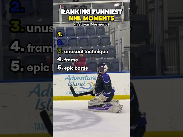 Ranking The funniest NHL moments