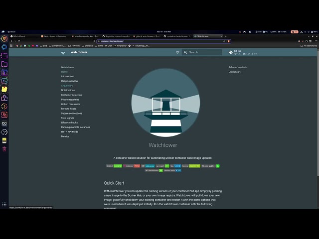 Watchtower - Docker container auto updates!