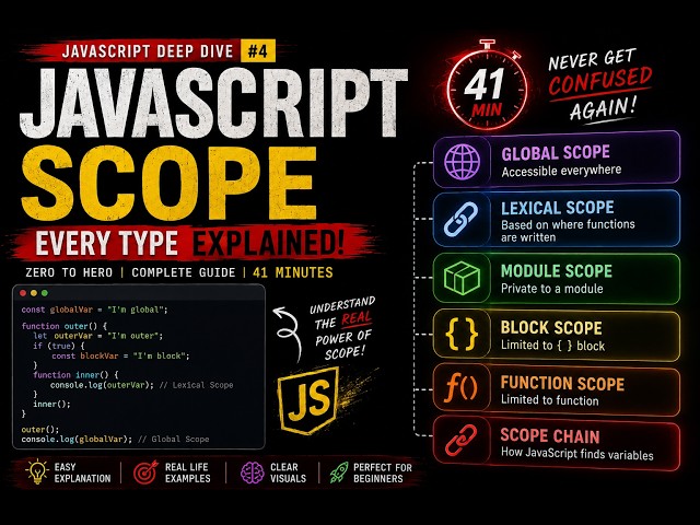 2.2 JavaScript Scope: The Concept You MUST Understand Before Closures