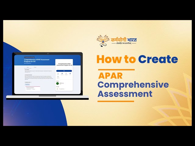Creation of APAR Comprehensive Assessment on iGOT Karmayogi
