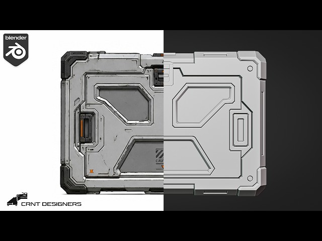 How I Modeled Sci-Fi Crate From Reference In Blender
