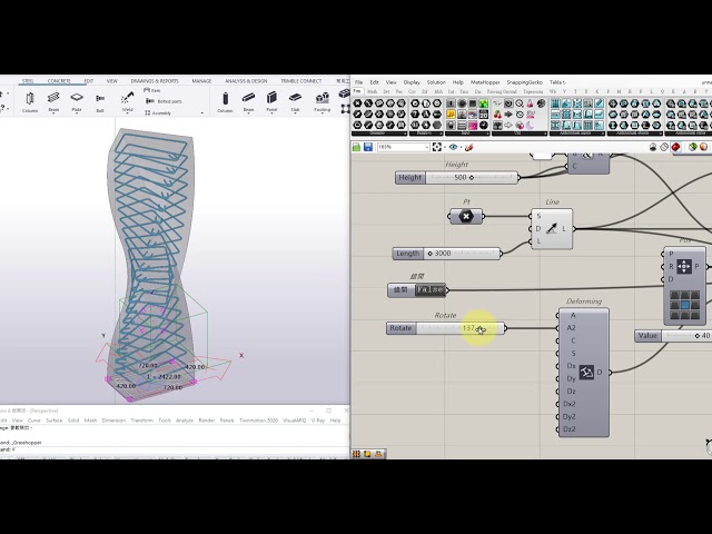 GH-Tekla Live Link: Deforming and Rebar Stirrup