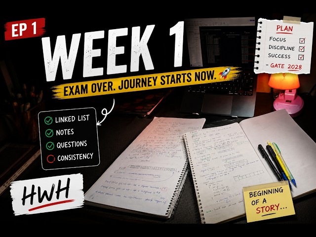 Week 1 Recap | GATE 2028 | Summer Break