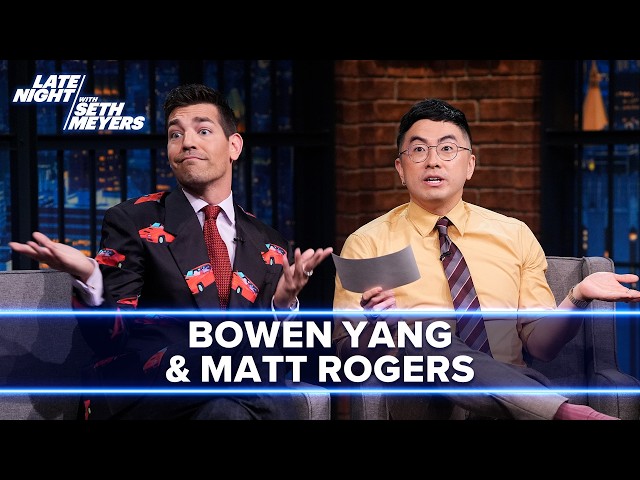 Bowen Yang and Matt Rogers Give Seth Bad News About the Las Culturistas Culture Awards