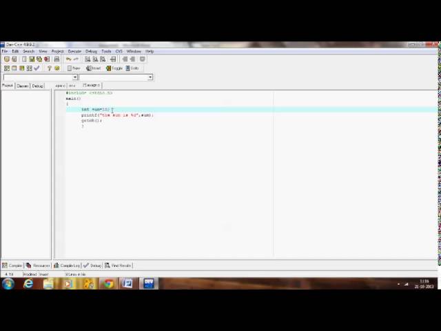 Assignment operator in C program .