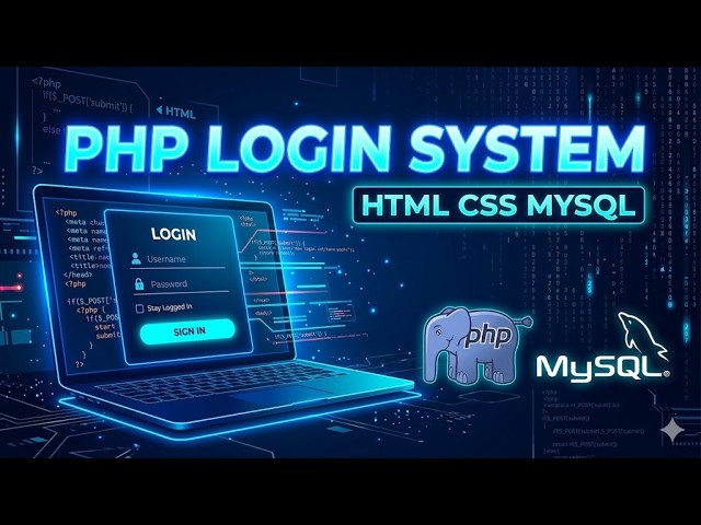 PHP Login System with MySQL | Full Project Using HTML CSS PHP