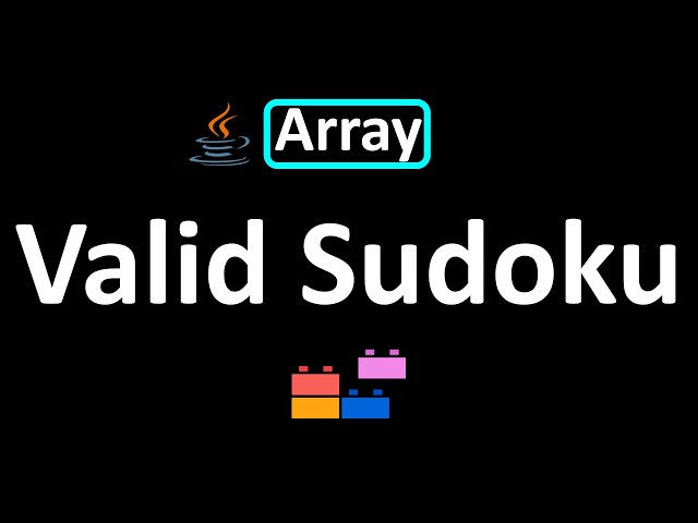 LeetCode - 36. Valid Sudoku | Array | Java
