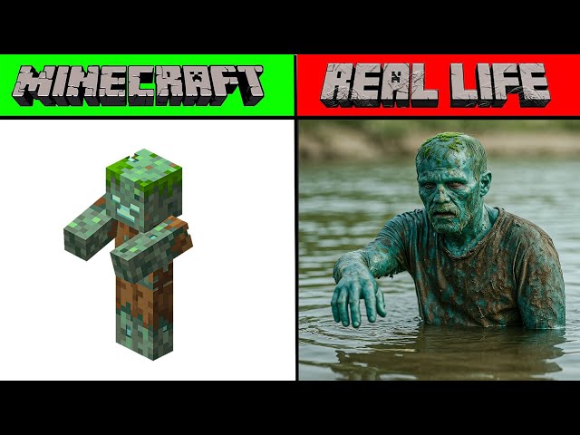 MOBS Y OBJETOS DE MINECRAFT EN LA VIDA REAL | MINECRAFT VS. LA VIDA REAL