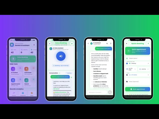 AI Voice Booking Agent App | Flutter Demo (SmileGo)