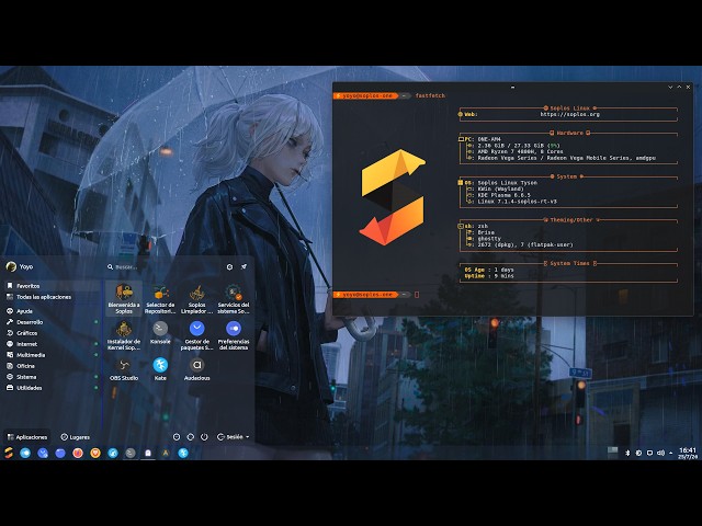Desde la versión final de Soplos Linux Tyson Plasma 6.6.5 kernmel 7.1.4 RT