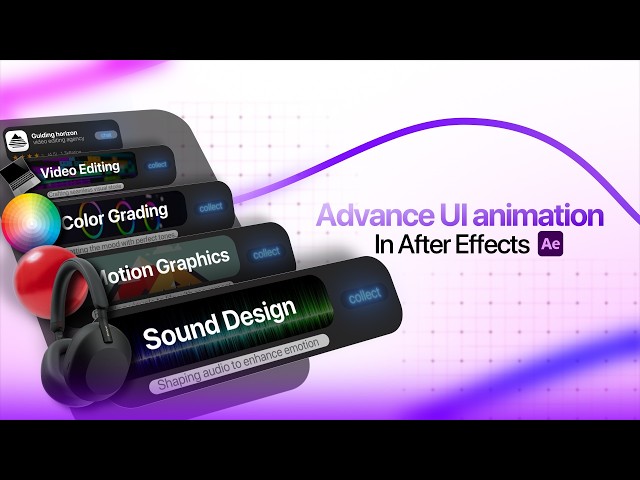 Advanced UI Animation After Effects Tutorial 🎬