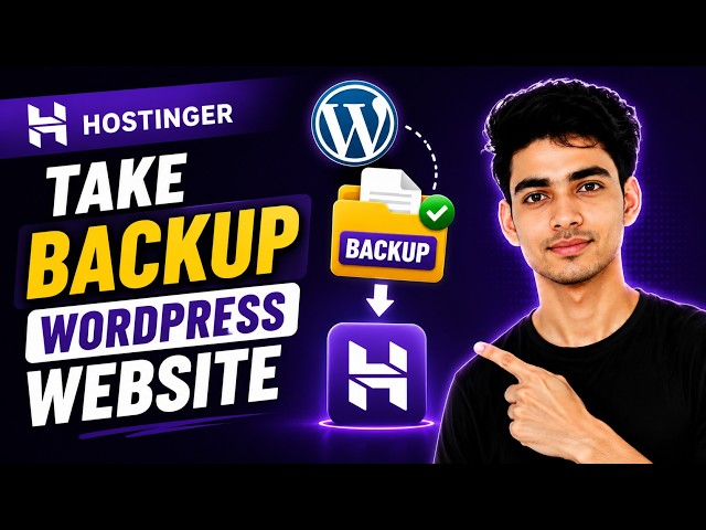 How to Backup WordPress Website in Hostinger (2026) | Take & Download Backup of WordPress Website
