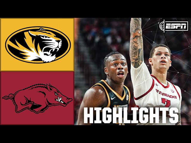 Missouri Tigers vs. Arkansas Razorbacks | Full Game Highlights | ESPN College Basketball