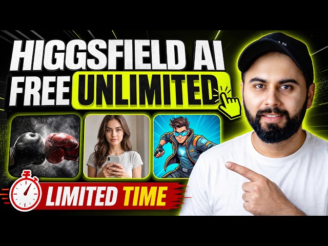 Higgsfield AI Unlimited Free for 24 Hours, Try it NOW