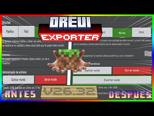 ✅️HOW TO EXPORT 🔥 WORLDS IN MCBE 😱 26.33 | OREUI EXPORTER ✅️