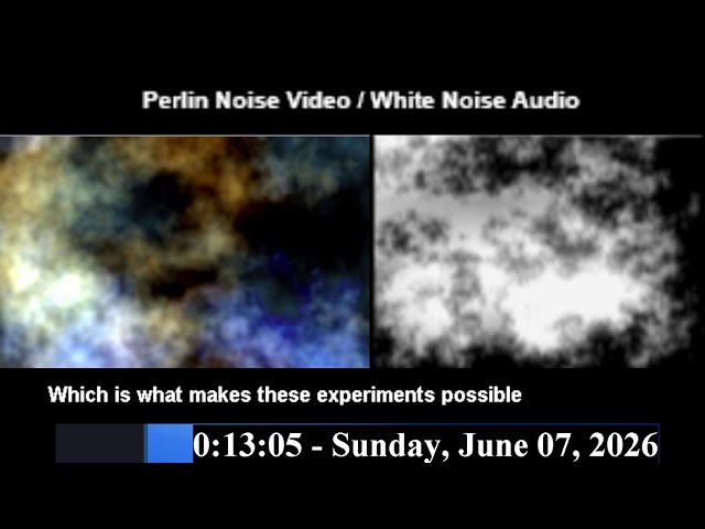 LIVE Paranormal Experiment Stream: Perlin Noise Video & Live Filtered Experiment Audio