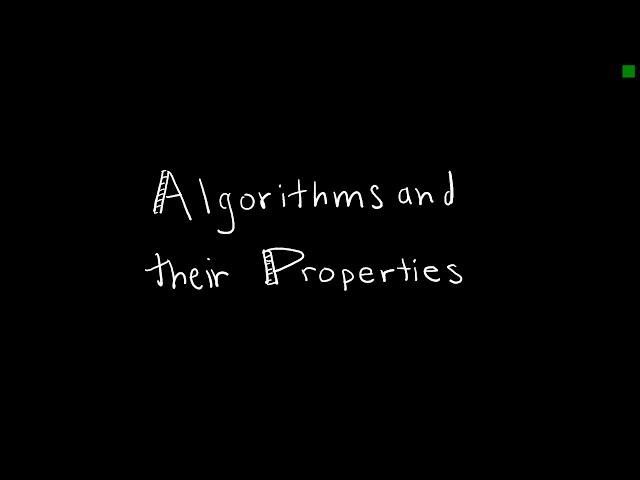 Discrete Math 3.1.1 Algorithms and Their Properties