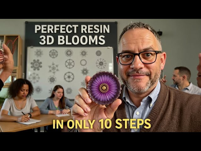 Struggling with 3D Resin blooms? How to Make PERFECT 3D Resin Blooms – 10 Easy Steps 