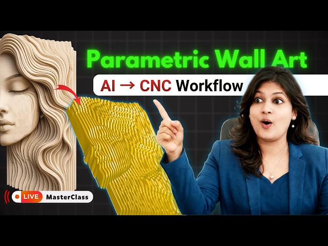 🚀 AI → 3D CNC MasterClass | Parametric Wall Design Workflow