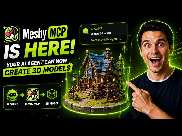 Meshy MCP is Here Your AI Agent Can Now Create 3D Models (2026 Step by Step Guide)