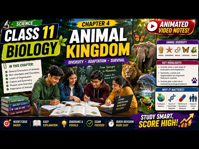 Animal Kingdom | Science - Class 11 - Animated Complete Explanation 🧠 CONFUSED ABOUT ANIMAL PHYLUMS?
