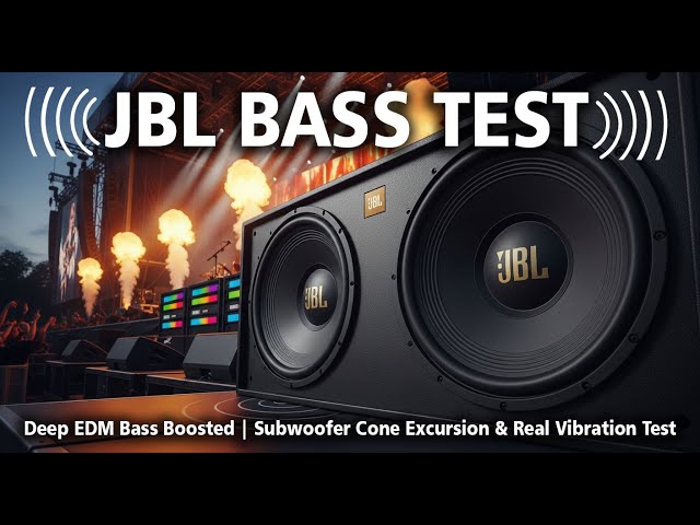 JBL BASS TEST 🚗 Deep EDM Bass Boosted | Subwoofer Cone Excursion & Real Vibration Test