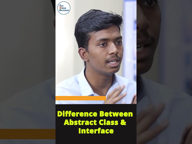 Java Interview Question: Difference Between Abstract Class & Interface | #shorts #kiransir #java