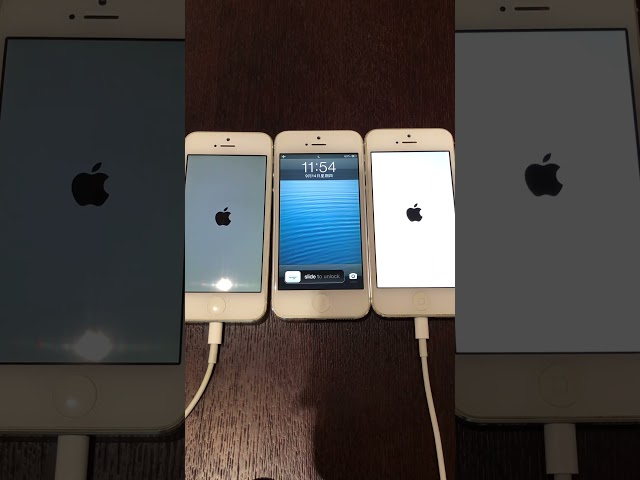 iPhone 5 on iOS 6 vs iOS 8 vs iOS 10 boot up test #shorts #iphone5 #ios6 #ios8 #ios10