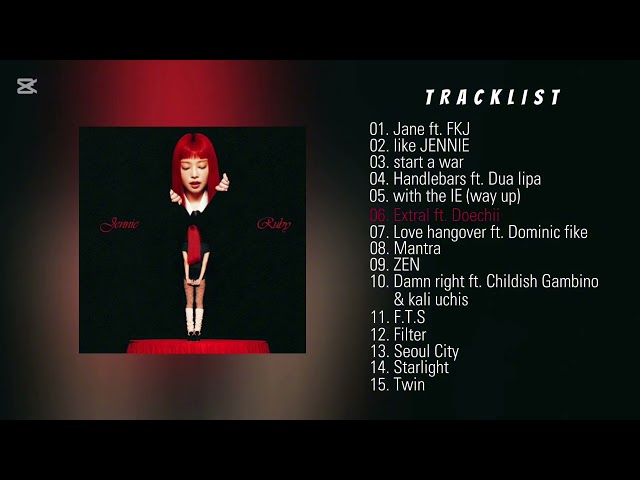 JENNIE - The 1st Studio Album (Ruby)[playlist]