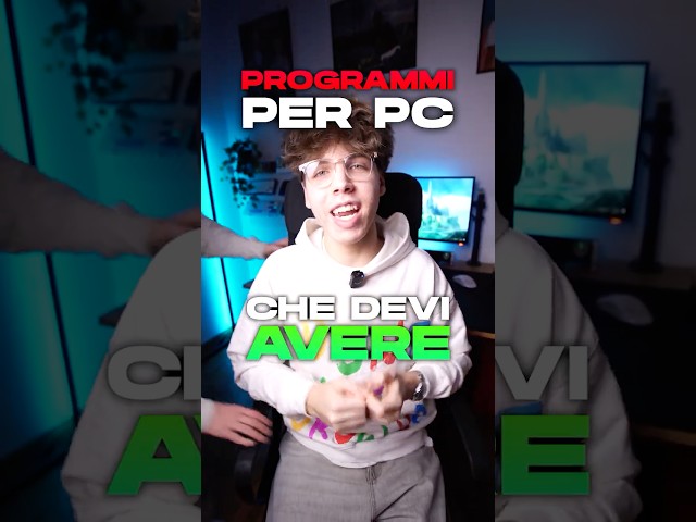 Programmi per PC che devi Avere 🫵🏼👨🏼‍🔧 - feat. @tommuxtech