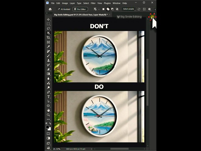 Photoshop Tips - How to Easily Create a Wall Clock Mockup!