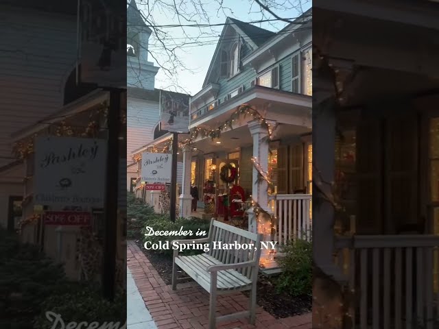 December in Cold Spring Harbor, NY