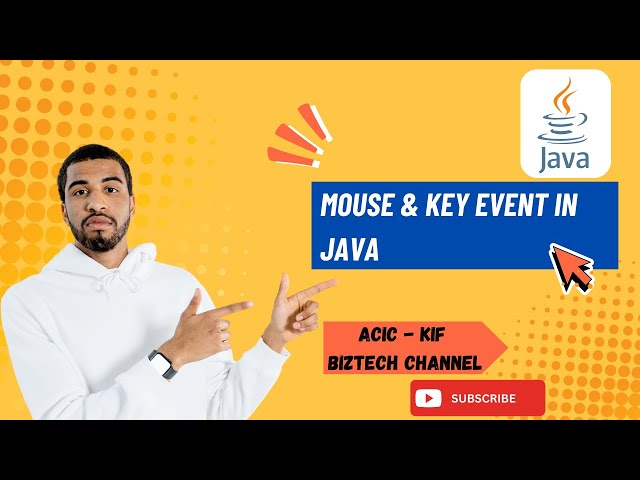 #14 Mouse & Key Events in Java | Event Handling Explained with Examples