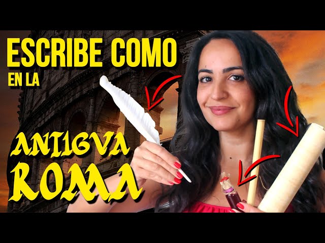 📜  ESCRIBE como en la ANTIGUA ROMA con PAPIRO + CÁLAMO + TINTA ARTESANAL vitaromana.es
