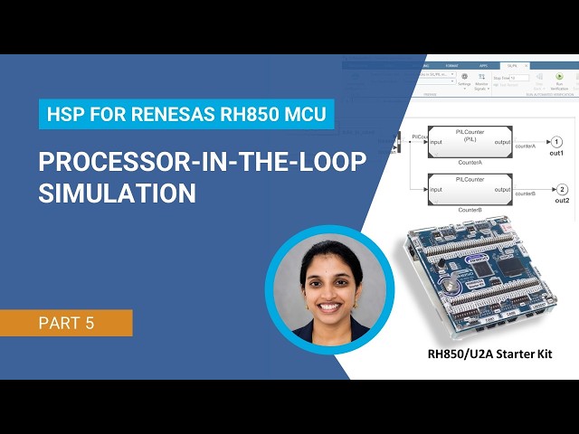 How to Verify Generated Code Using PIL| Support Package for Renesas RH850 MCUs, Part 5