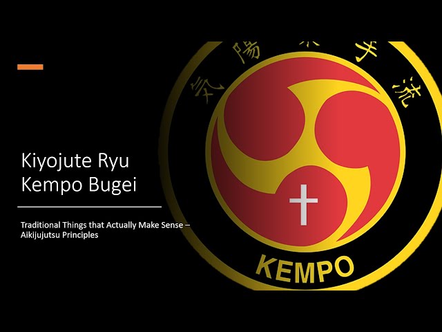 Traditional Things that Actually Make Sense - Aikijujutsu Principles