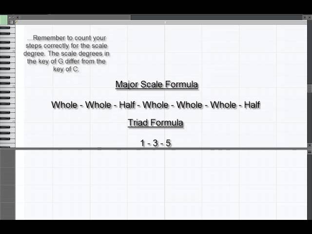 Make Music Tutorial Chord Construction using Triads - Harmony