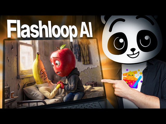 Flashloop AI Tutorial: Create Talking Fruit Videos With Consistent Characters!
