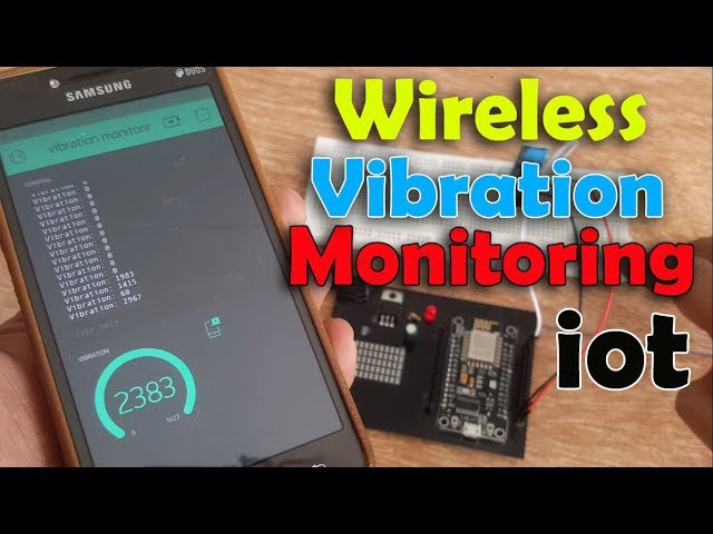 Wireless vibration sensor, iot vibration sensor, Industrial vibration sensor, esp8266 iot project