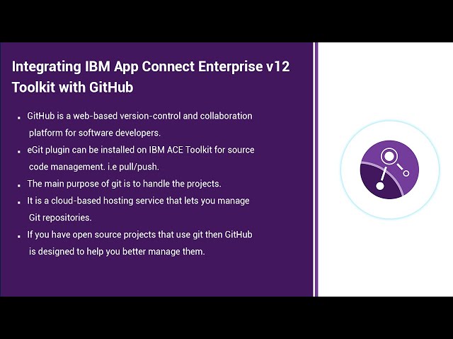 How to Integrate IBM App Connect Enterprise v12 Toolkit with GitHub