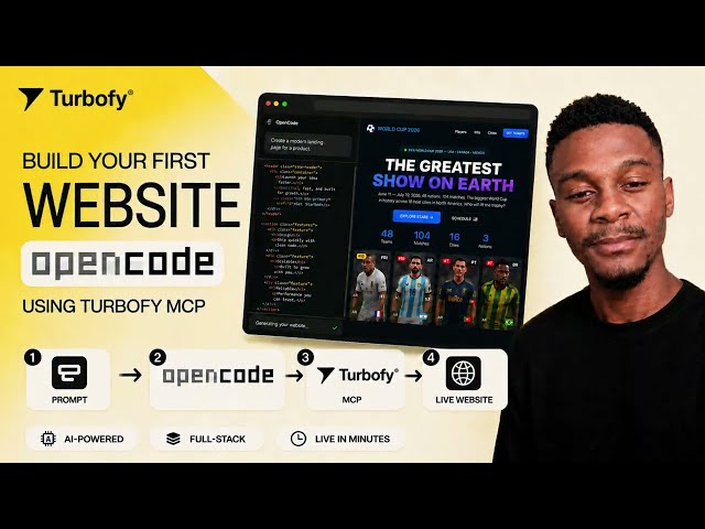 Build Your First OpenCode Website Using Turbofy MCP | Step-by-Step AI Web Development Tutorial