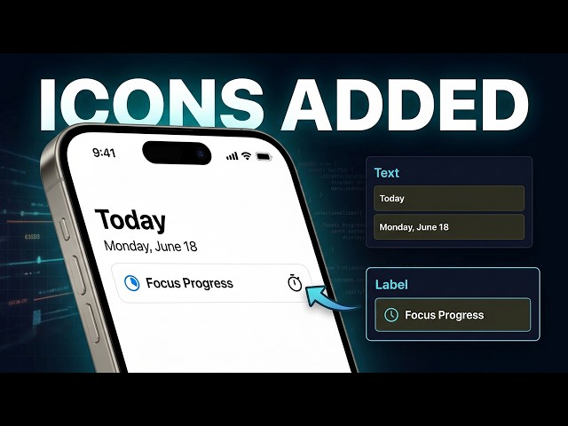[Day 4] Building the Today Header with Text/Label | How to use headings with icons | Expo UI Swif...