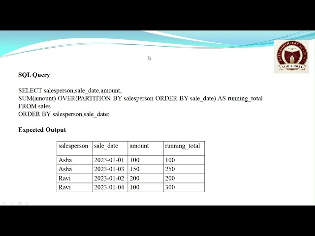 SQL Running Total Explained: SUM() OVER PARTITION BY | Advanced SQL Window Function Tutorial