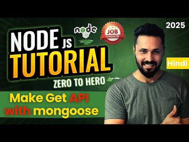 Node JS Tutorial in Hindi #54 | GET REST API with Mongoose to Fetch Data from MongoDB