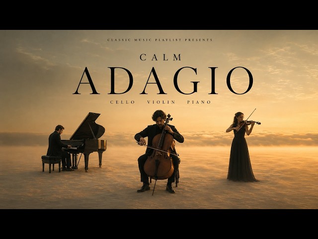 Most Beautiful Adagio Ever 🎻 Cello, Piano & Violin – Deep Emotional Music for a Restless Mind