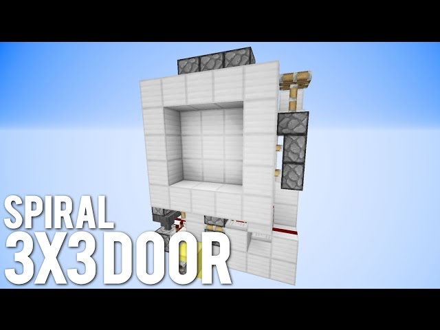 Minecraft: 3x3 Spiral Door [Compact And Fast!]