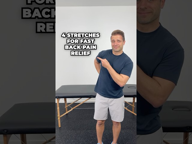 4 Great Stretches For FAST Back Pain Relief!